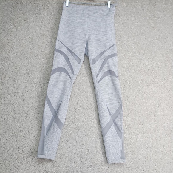 lululemon athletica Pants - Lululemon Align Leggings Womens 8 Light Gray Space Dye High Rise Mesh Panel